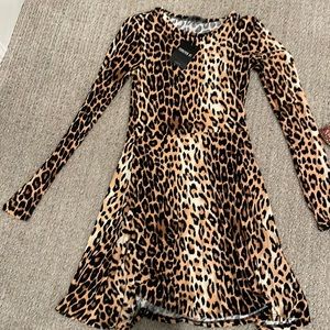 Forever 21 XS black and brown knit dress